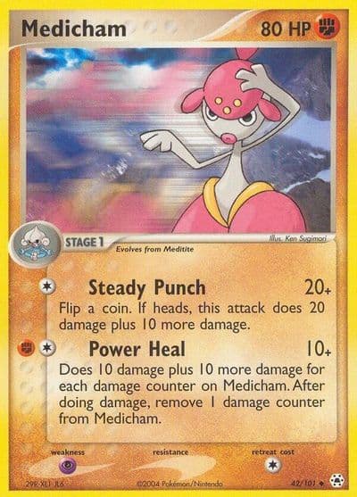 Medicham Hidden Legends Pokemon card