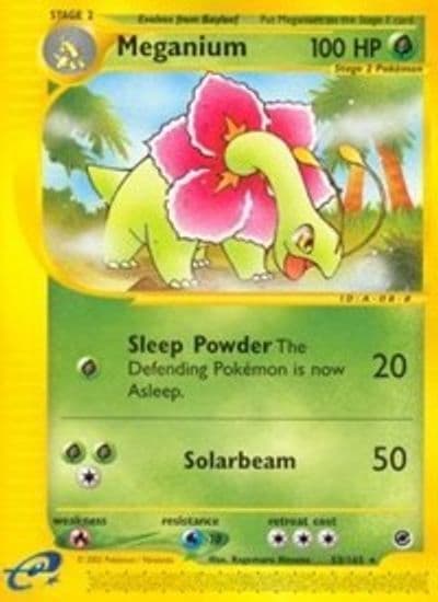 Meganium (53) Expedition Pokemon card