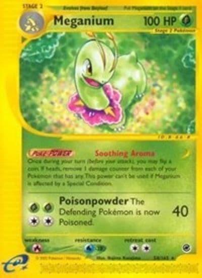 Meganium (54) Expedition Pokemon card