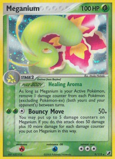 Meganium Unseen Forces Pokemon card
