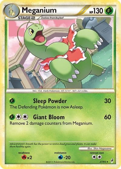 Meganium Call of Legends Pokemon card