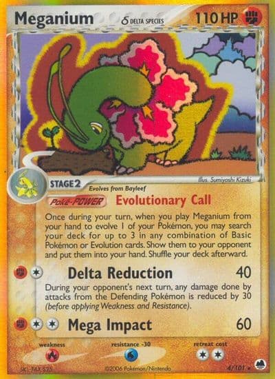 Meganium (Delta Species) Dragon Frontiers Pokemon card