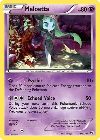 Meloetta (78) Legendary Treasures Pokemon card