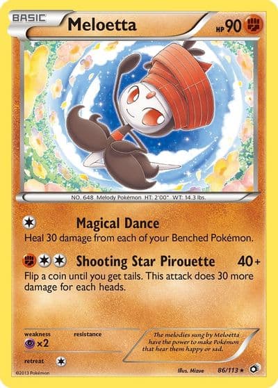 Meloetta (86) Legendary Treasures Pokemon card