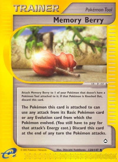 Memory Berry Aquapolis Pokemon card