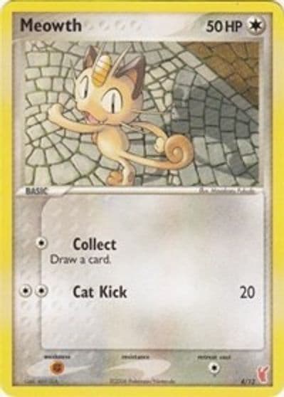 Meowth EX Trainer Kit 2: Plusle & Minun Pokemon card