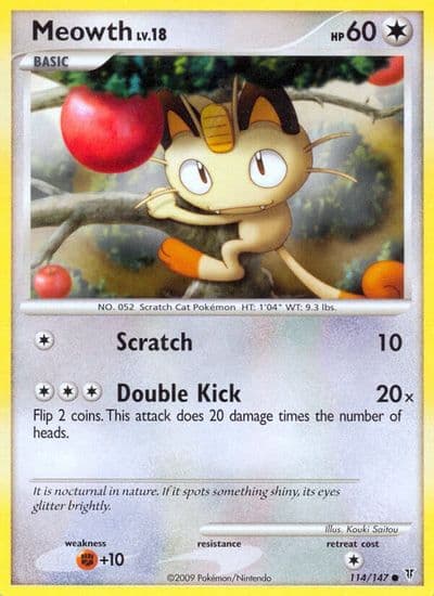 Meowth Supreme Victors Pokemon card