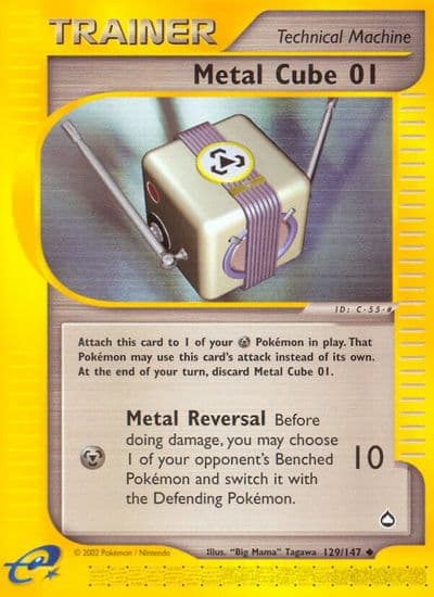Metal Cube 01 Aquapolis Pokemon card