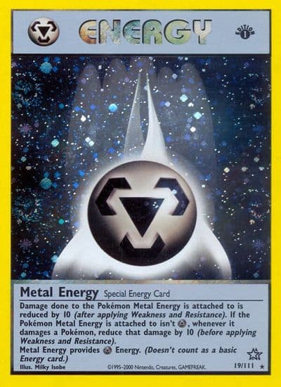 Metal Energy Neo Genesis Pokemon card