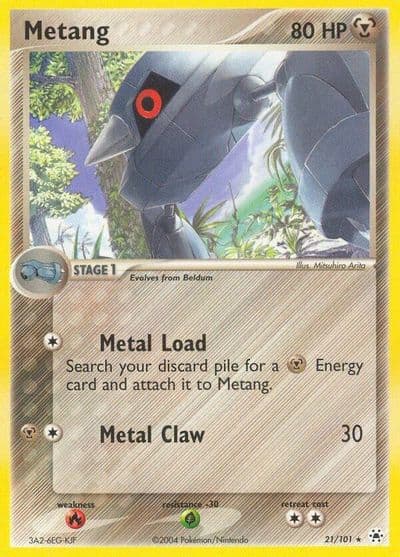 Metang Hidden Legends Pokemon card