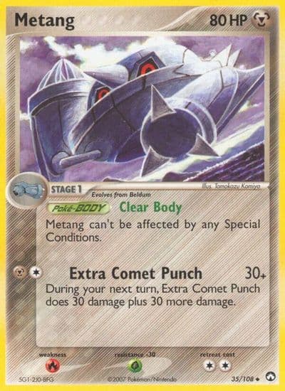 Metang Power Keepers Pokemon card
