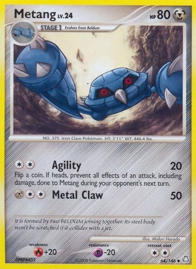 Metang (64) Legends Awakened Pokemon card