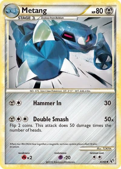 Metang Undaunted Pokemon card