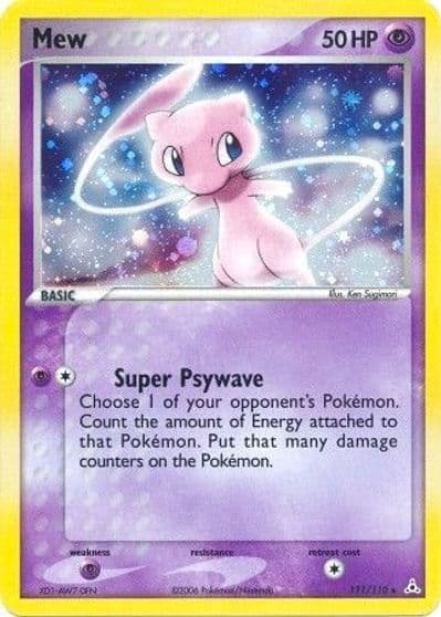 Mew Holon Phantoms Pokemon card