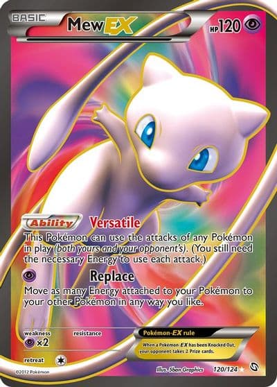 Mew EX (120 Full Art) Dragons Exalted Pokemon card