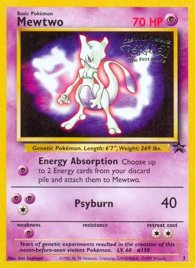 Mewtwo (Movie Promo) WoTC Promo Pokemon card