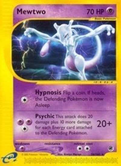 Mewtwo (56) Expedition Pokemon card