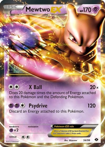 Mewtwo EX Next Destinies Pokemon card