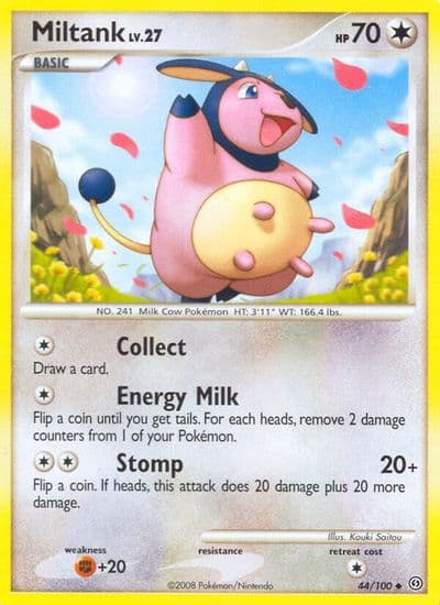 Miltank Stormfront Pokemon card