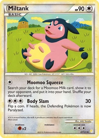 Miltank HeartGold SoulSilver Pokemon card