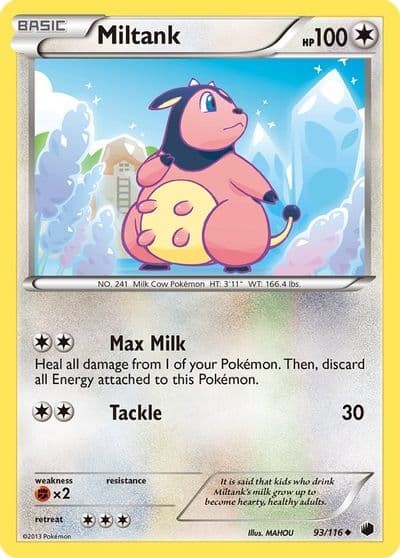 Miltank Plasma Freeze Pokemon card