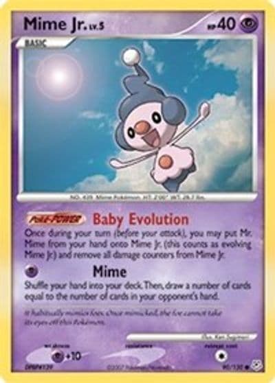 Mime Jr. Diamond and Pearl Pokemon card