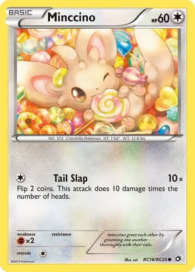 Minccino Legendary Treasures: Radiant Collection Pokemon card