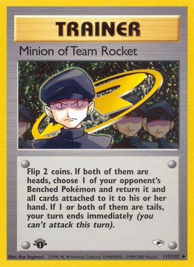 Minion of Team Rocket Gym Heroes Pokemon card