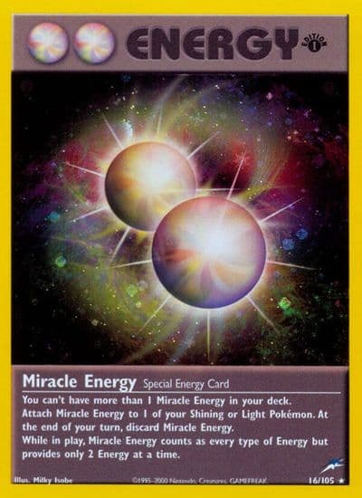Miracle Energy Neo Destiny Pokemon card