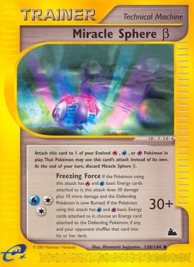 Miracle Sphere Beta Skyridge Pokemon card