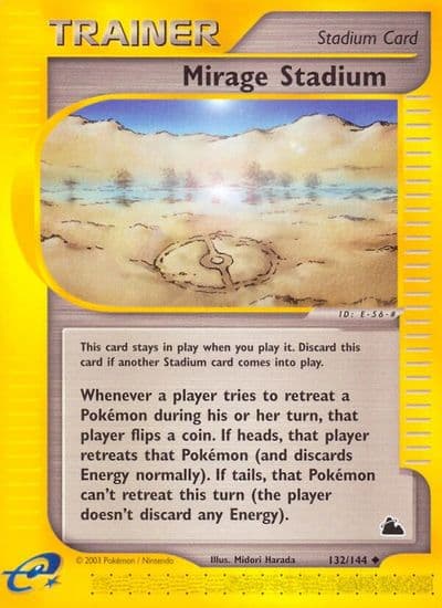Mirage Stadium Skyridge Pokemon card