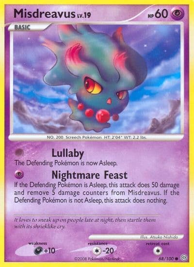 Misdreavus Stormfront Pokemon card