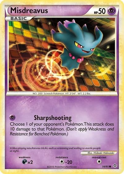Misdreavus Unleashed Pokemon card