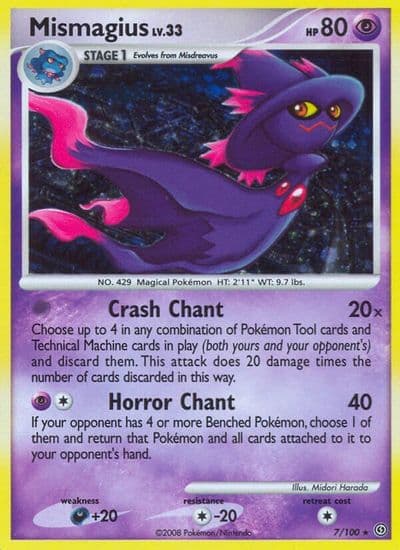 Mismagius Stormfront Pokemon card