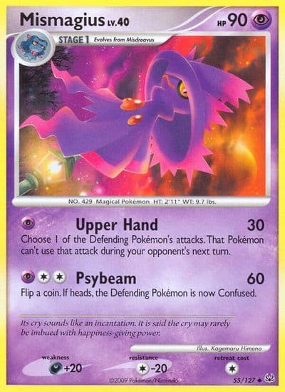 Mismagius Platinum Pokemon card