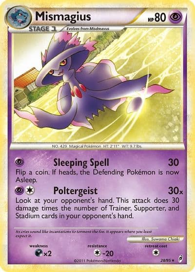 Mismagius Call of Legends Pokemon card