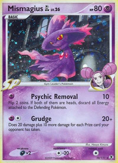 Mismagius GL Rising Rivals Pokemon card
