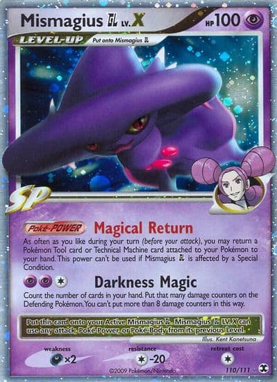 Mismagius GL Lv.X Rising Rivals Pokemon card