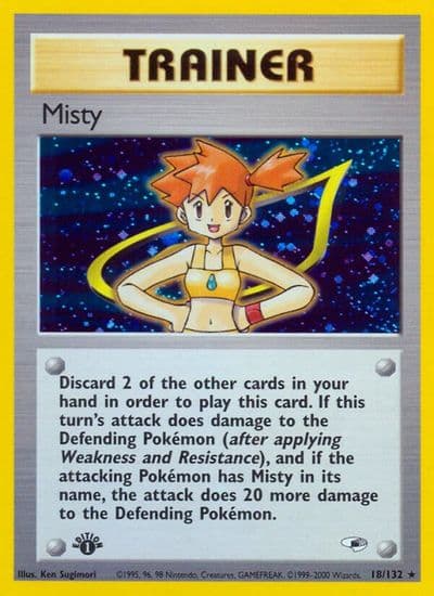 Misty (18) Gym Heroes Pokemon card