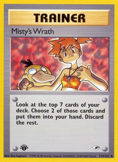 Misty's Wrath Gym Heroes Pokemon card
