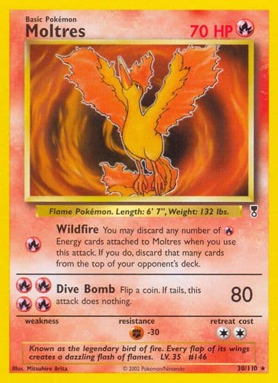 Moltres Legendary Collection Pokemon card