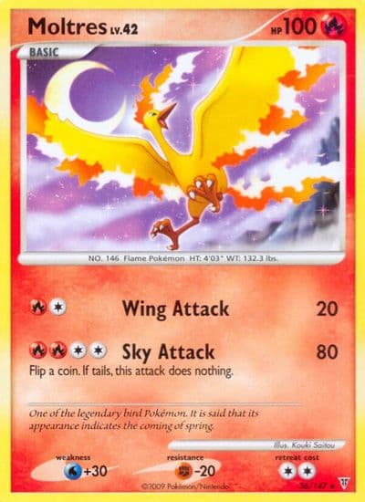 Moltres (36) Supreme Victors Pokemon card