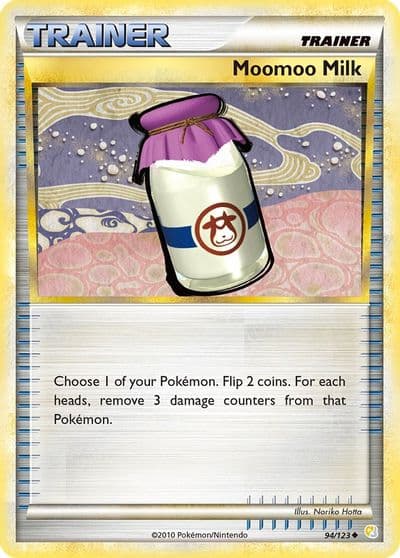Moomoo Milk HeartGold SoulSilver Pokemon card