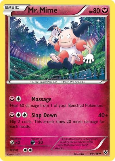 Mr. Mime XY Base Set Pokemon card