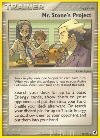 Mr. Stone's Project Dragon Frontiers Pokemon card