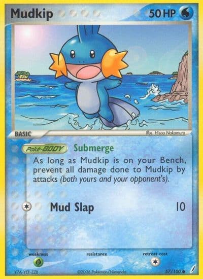 Mudkip Crystal Guardians Pokemon card