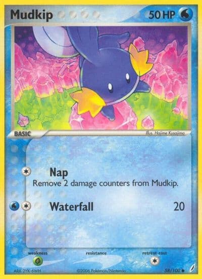Mudkip Crystal Guardians Pokemon card