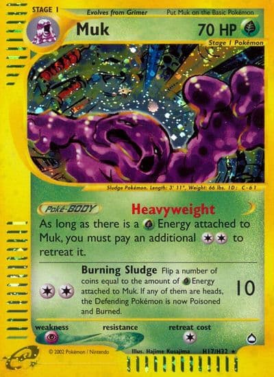 Muk (H17) Aquapolis Pokemon card