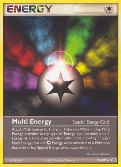 Multi Energy Emerald Pokemon card