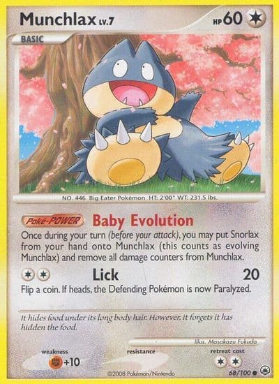 Munchlax Countdown Calendar Promos Pokemon card